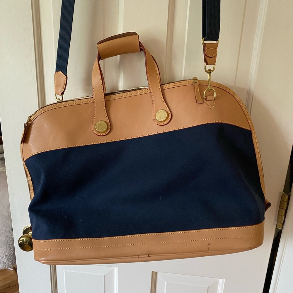 Dooney and Bourke Blue Cabriolet weekender
